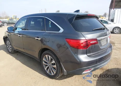 2014 Acura Mdx Technology Package from USA, damaged, VIN 5FRYD3H40EB004055